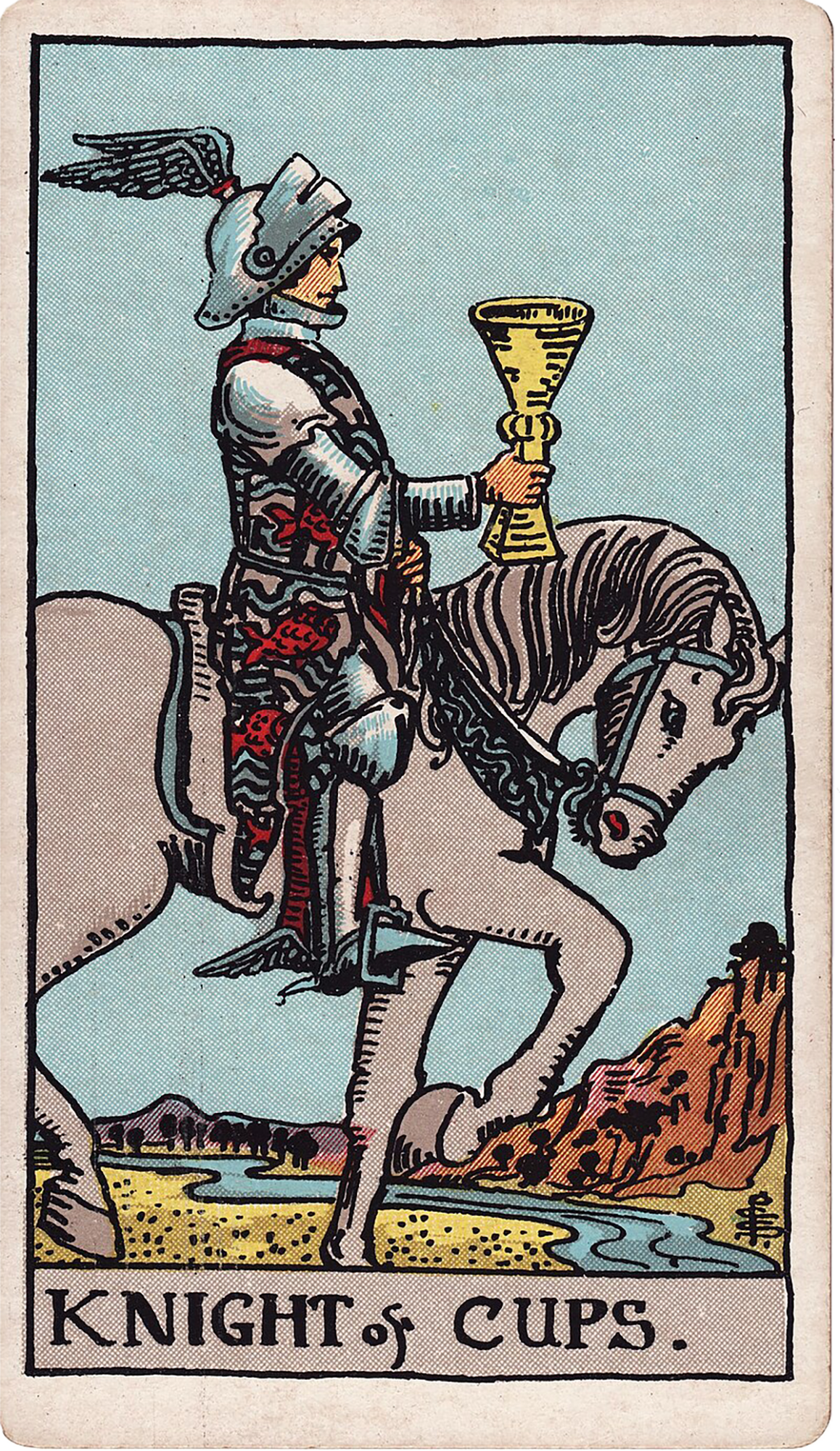 Knight of Cups Tarot card